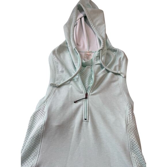 Hooded CALIA sleeveless shirt,  size Small, Teal - Picture 2 of 8